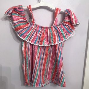 Star Ride cold-shoulder shirt girls size 10/12